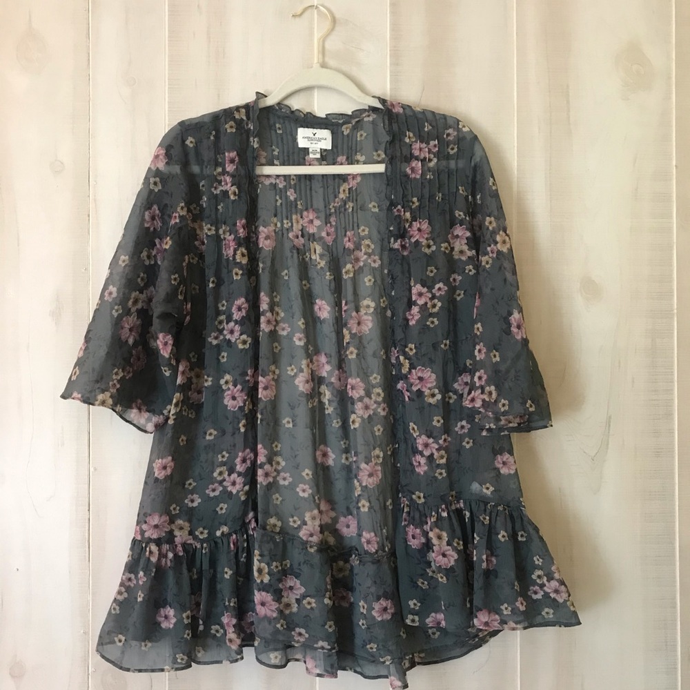 AEO Floral Kimono